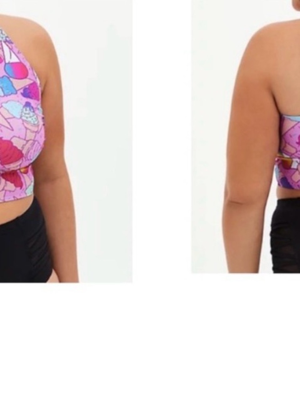 Torrid Swim Bikini Top Ice Cream Print